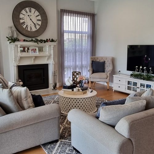 Cozy Lounge with Fireplace